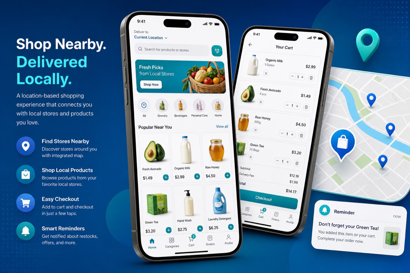 Reminder & Product Purchase App